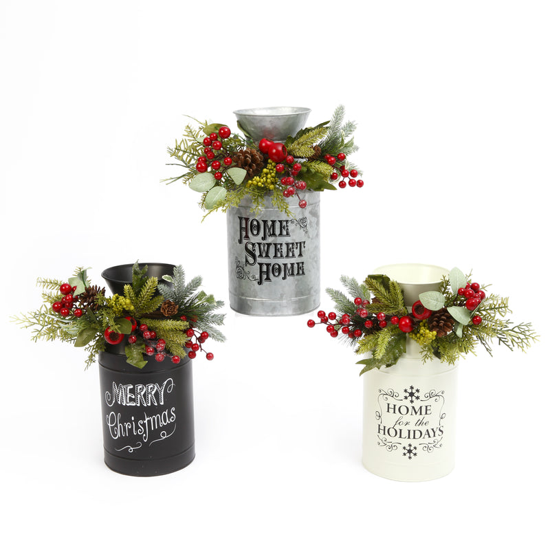 Gerson Assorted Indoor Christmas Decor 12.2 in.