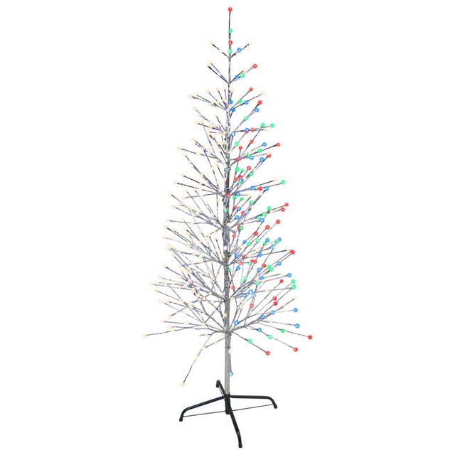 Celebrations Platinum LED Multi Twig Tree 5 ft. Yard Decor