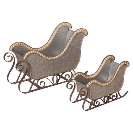 Gerson Silver Sleigh 10 in.