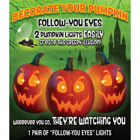 Pumpkin Masters Follow-You Eyes Lights 1 pk