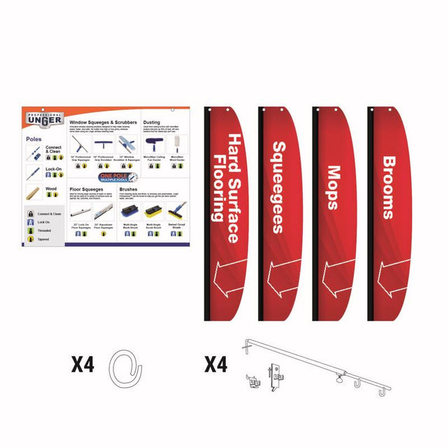 Mops and Brooms Signage Kit