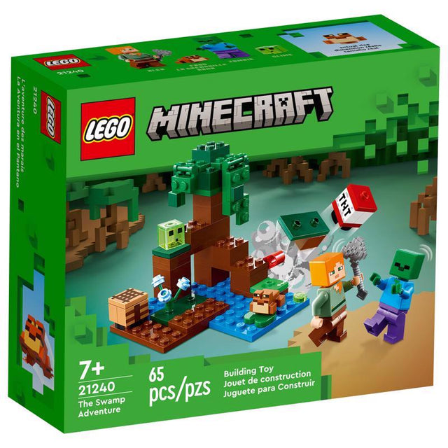 LEGO Minecraft Swamp Adventures Plastic Multicolored 65 pc