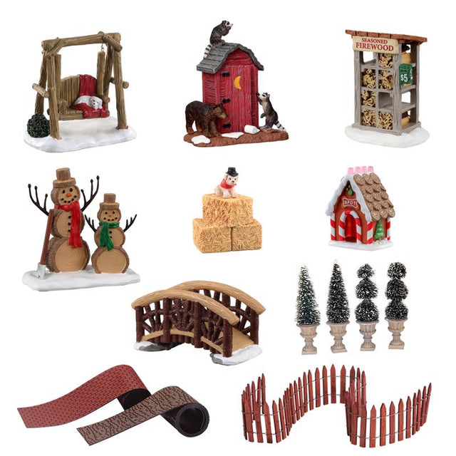 Lemax Assorted Village Accessories 3 in.