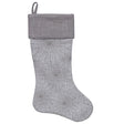 Dyno Gray Silver Bursts Christmas Stocking 20 in.