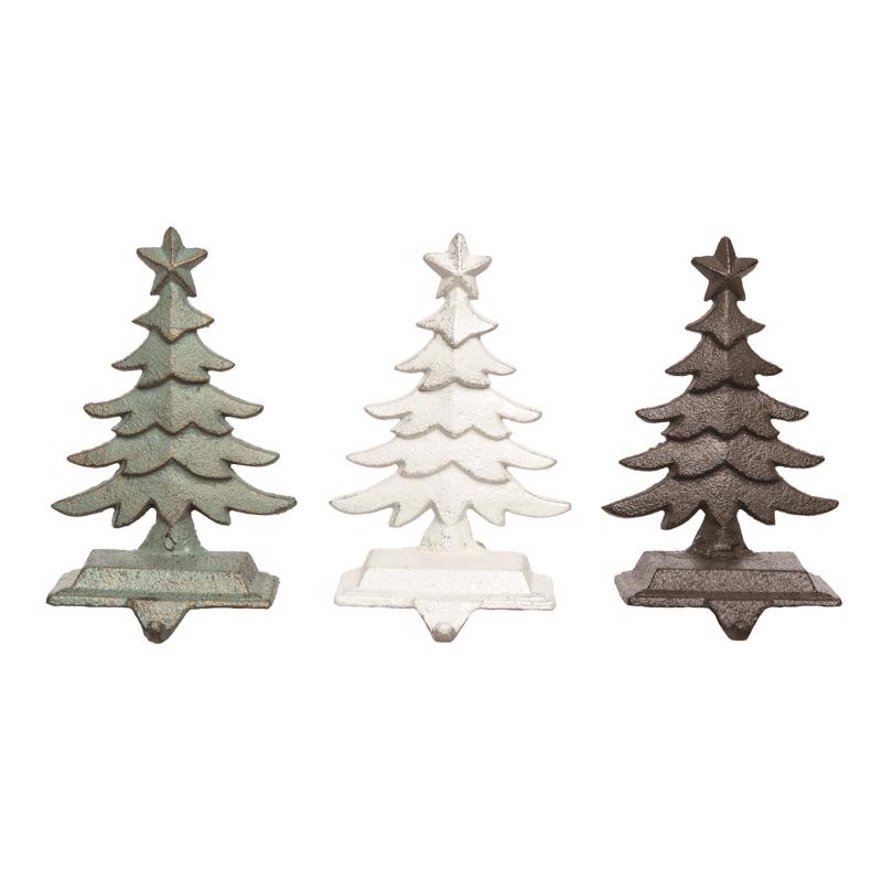 Transpac Assorted Rustic Tree Stocking Holder 7 in.