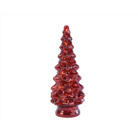 Lumineo LED Red Lighting Christmas Tree 9 in.