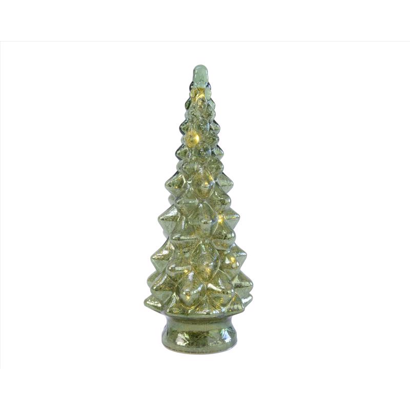 Lumineo LED Green Lighting Christmas Tree 9.45 in.