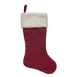 Dyno Red/White Dot with Sherpa Cuff Christmas Stocking 20 in.
