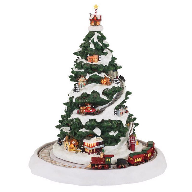 Mr. Christmas LED Winter Wonderland Christmas Eve Express Christmas Tree 12.5 in.