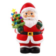 Mr. Christmas LED Ceramic Santa Claus with Tree Table Decor 9 in.