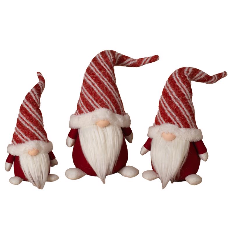 Gerson Red/White Holiday Gnome Figurine 20 in.