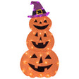 Gemmy Flat-Tastics Orange 50 ct 48 in. LED Jack-O-Lantern Yard Decor