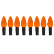 Celebrations Orange 100 ct 2 in. LED C6 Halloween String Lights