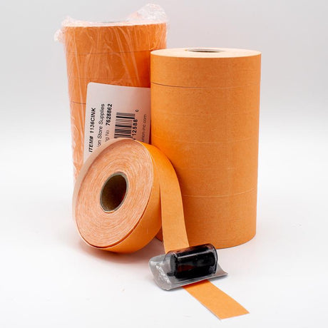 Pricing Tool Adhesive Backed Orange Label 0 each