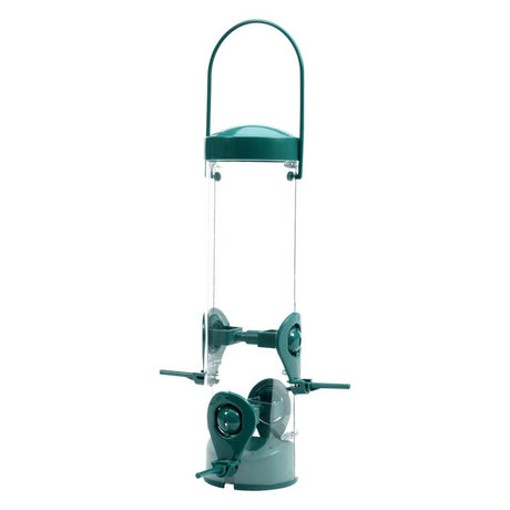 Perky-Pet Finch Plastic 2 in 1 Tube Bird Feeder 4 ports