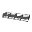 9 in. H X 16 in. W X 48 in. D Black Metal Caulk Bin Shelf Display