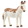 Schleich American Spotted Donkey Figurine Brown/White 1 pc