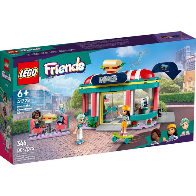 LEGO Friends Heartlake Downtown Diner Building Toy ABS/Polycarbonate Multicolored 346 pc