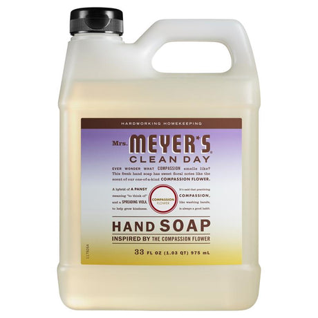 Mrs. Meyer's Clean Day Compassion Flower Scent Foam Hand Soap Dispenser Refill 33 oz