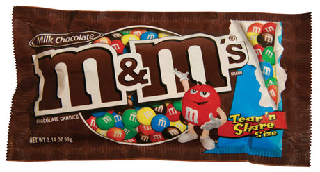 M&M's Milk Chocolate Chocolate Candies 3.14 oz