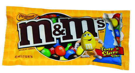 M&M's Peanut Chocolate Candies 3.27 oz