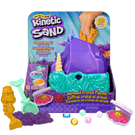 Kinetic Sand Mermaid Crystal Playset Multicolored