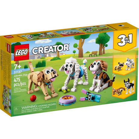 LEGO Creator Adorable Dogs Plastic Multicolored 475 pc