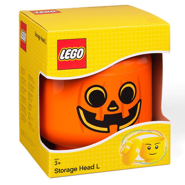 LEGO Pumpkin Storage Head Plastic Orange 1 pc