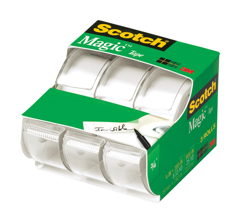 Scotch Magic 3/4 in. W X 300 in. L Tape Clear