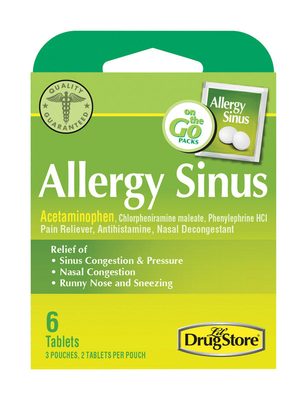 Lil Drug Store Allergy Sinus Relief 6 ct 6 pk