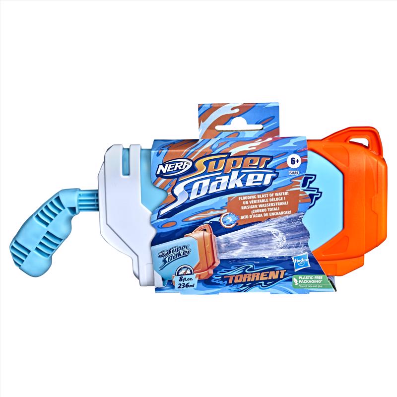 Hasbro Nerf Super Soaker Torrent Water Blaster Plastic Multicolored 8 pc