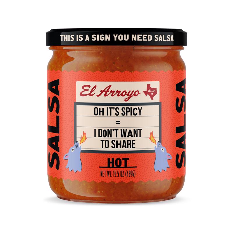 El Arroyo Hot Salsa 15.5 oz Jar