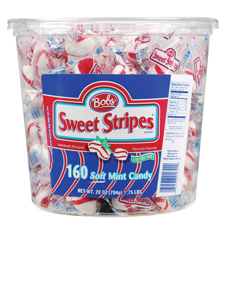 Bobs Sweet Stripes Soft Mint Candy 28 oz