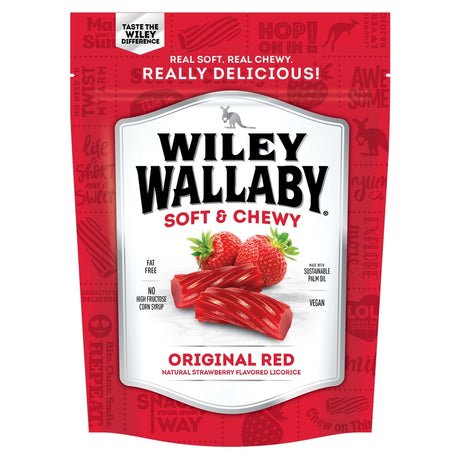 Wiley Wallaby Australian Style Gourmet Red Licorice 10 oz