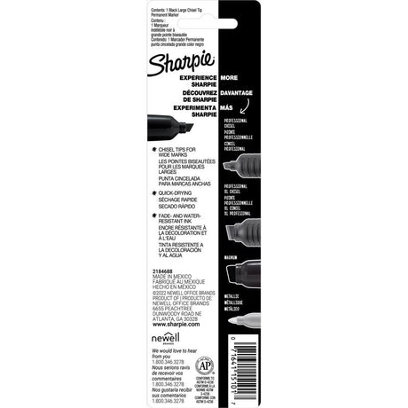 Sharpie King Size Black Chisel Tip Permanent Marker 1 pk