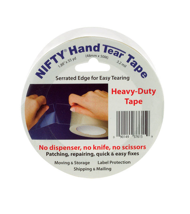 Nifty Hand Tear Tape 2 in. W X 1980 in. L Tape Clear