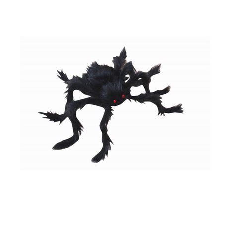 Fun World 11 in. Hairy Spider Halloween Decor