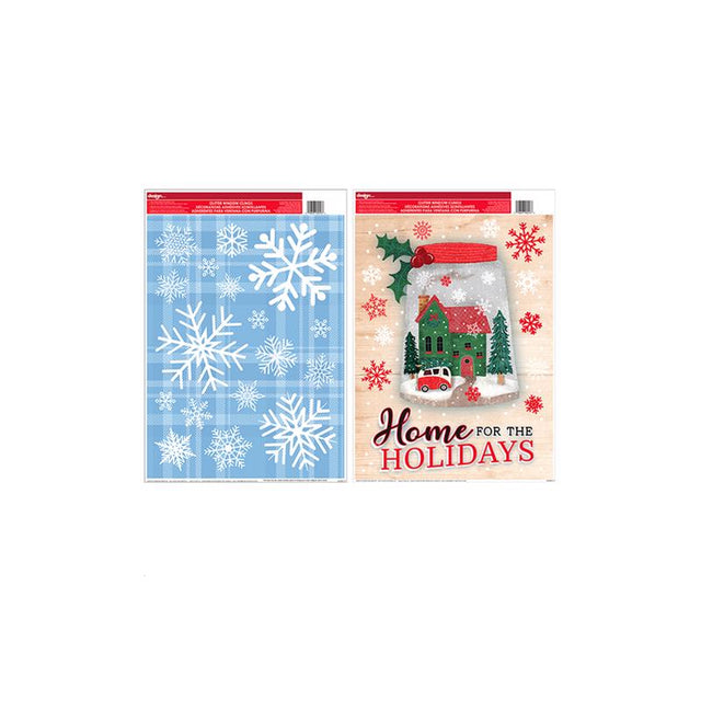 Impact Innovations Multicolored Christmas Window Clings 1.2 in.