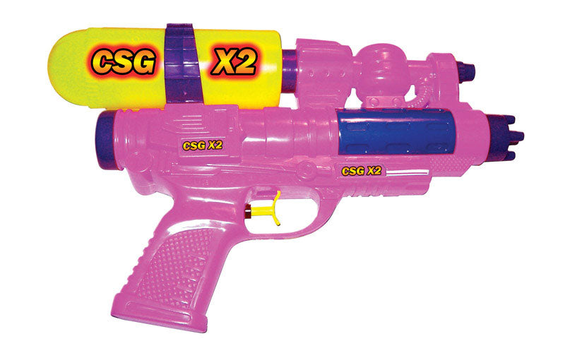 Water Sports CSG X2 Dual Stream Plastic Assorted Water Gun 11 in. L