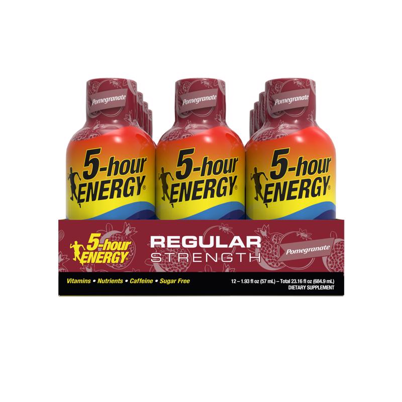 5-hour Energy Regular Strength Sugar Free Pomegranate Energy Shot 1.93 oz