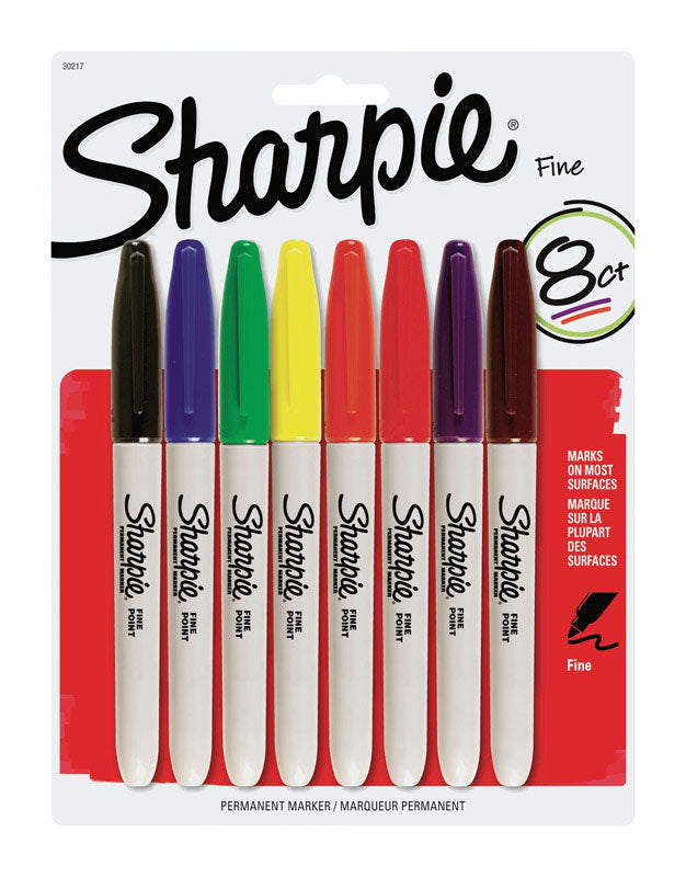 Sharpie Assorted Fine Tip Permanent Marker 8 pk