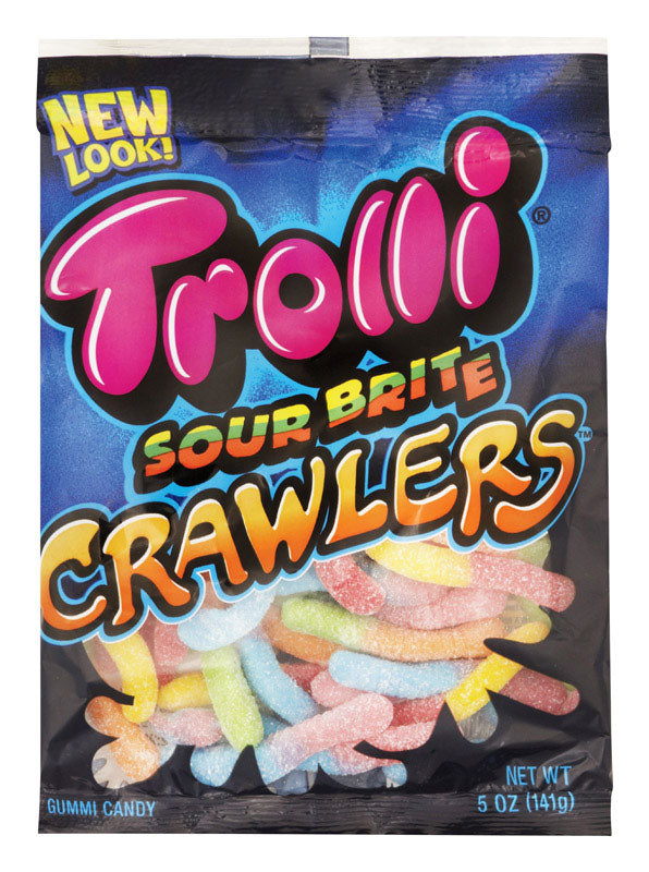 Trolli Sour Brite Crawlers Fruit Gummi Candy 5 oz