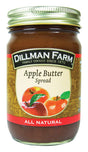 Dillman Farm All Natural Apple Butter Spread 14 oz Jar