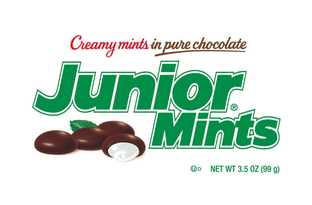 Junior Mints Chocolate, Mint Candy 3.5 oz