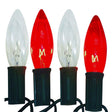 Celebrations Incandescent C9 Red/White 25 ct String Christmas Lights 24 ft.