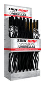 True Grip Black/White 52 in. D Golf Umbrella