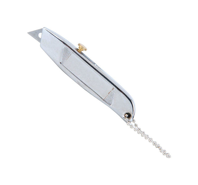 Home Plus Aluminum Silver Box Cutter Key Chain