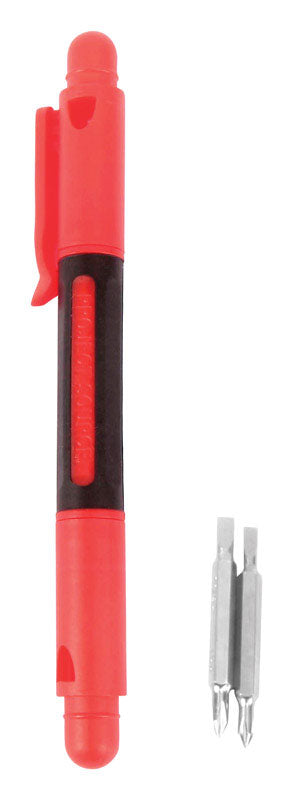 Home Plus Flat/Phillips 4-in-1 Pocket Screwdriver 3 pc