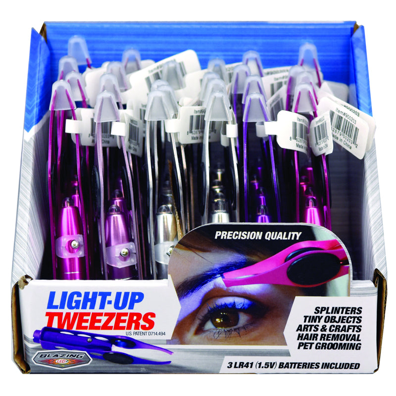 Blazing LEDz Assorted Light Up Tweezers 1 pk