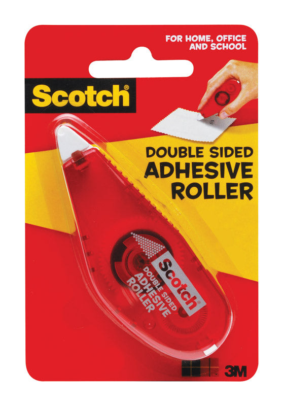 3M Scotch Red 312 in. L X 1/4 in. W Adhesive Roller